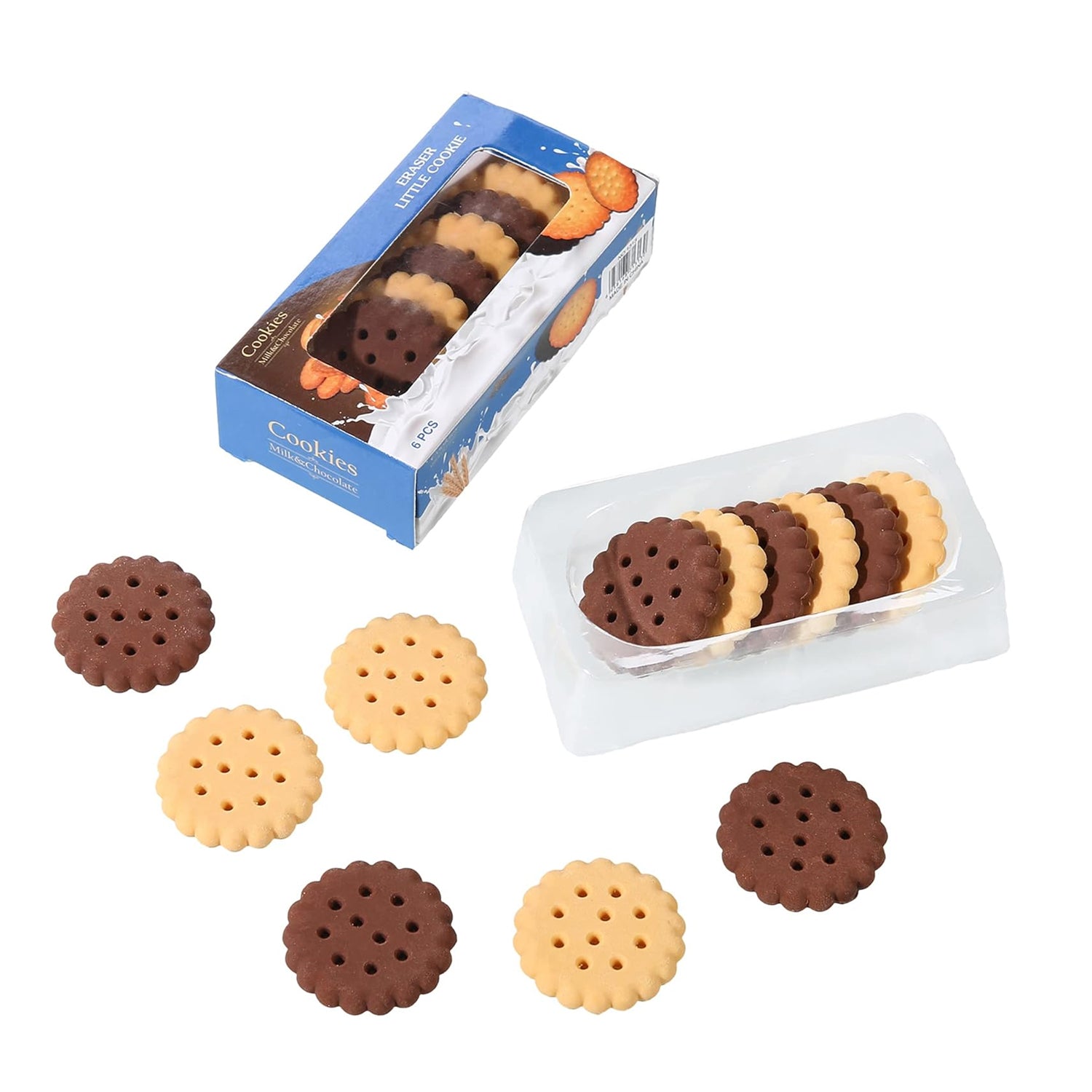 8833 Pack of 6 Erasers Erasers Stationery School Rubber Schools Sketches Office Sign Kid Party Favour Gift Toy Gift Creative Christmas Birthday Gift in Shape Biscuits (6 Pcs Set) 8833 Pack of 6 Erasers Erasers Stationery School Rubber Schools Sketches Office Sign Kid Party Favour Gift Toy Gift Creative Christmas Birthday Gift in Shape Biscuits (6 Pcs Set)